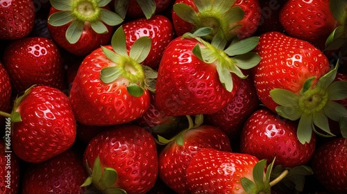 Organic and fresh strawberries in outdoors market in Spain
