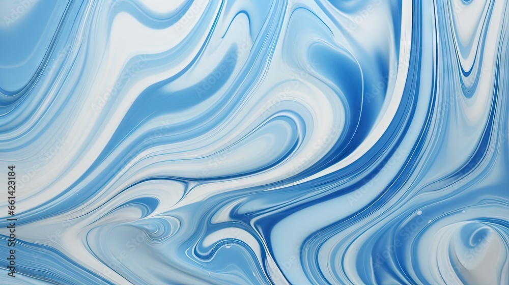 blue and white swirl techniques handmade soap. top view. closeup.