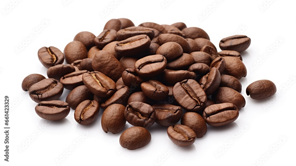 Coffee Beans isolated on white background area for copy space. Coffee Beans isolated on white background area for copy space.