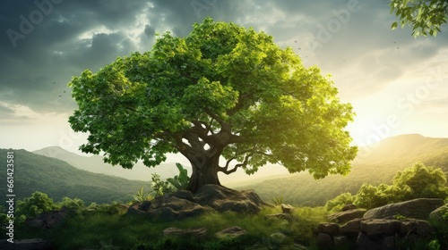 banner image of green tree