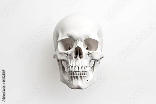 Skull on a white background, Halloween
