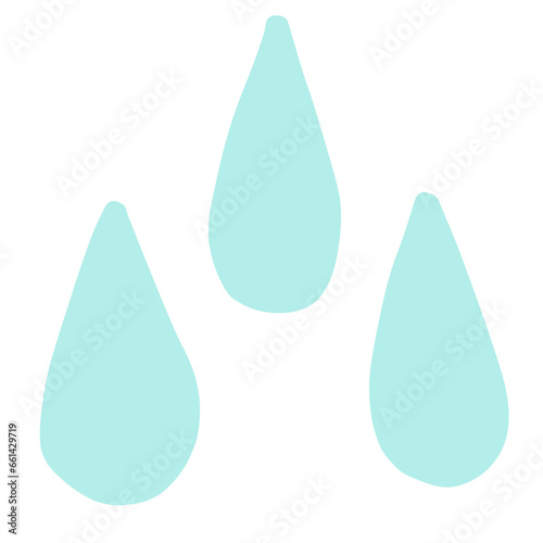 set of water drops
