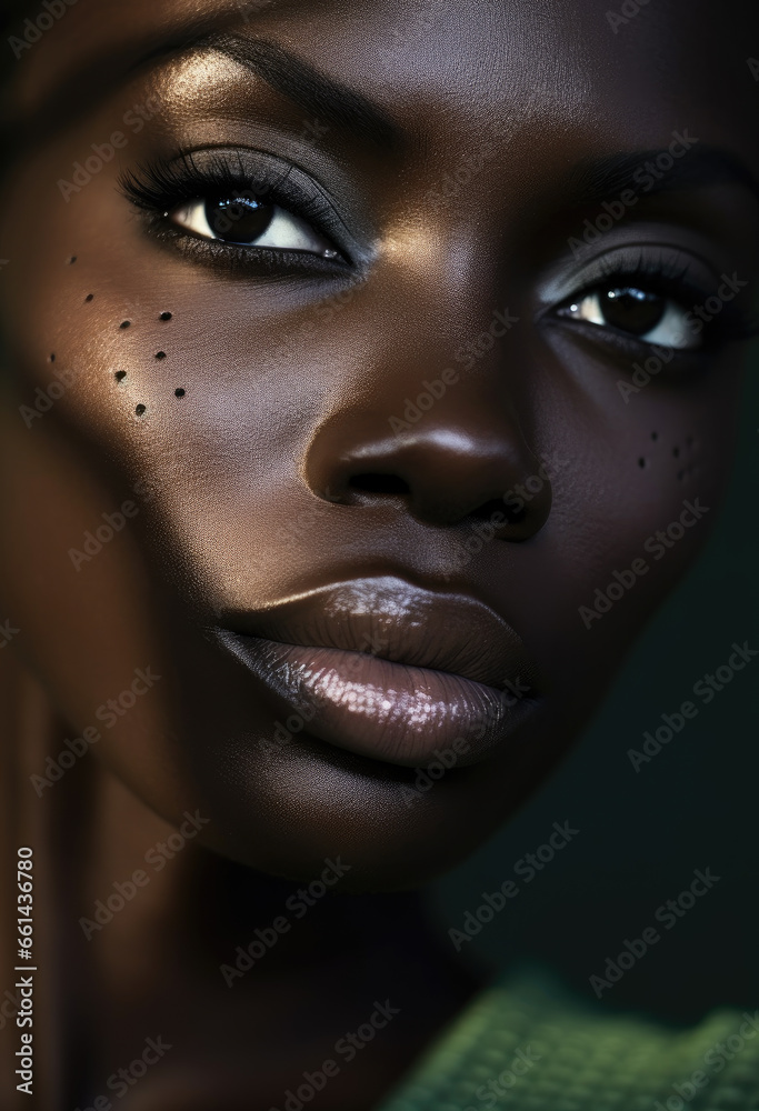 Portrait of a beautiful black woman
