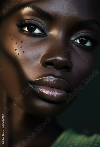 Portrait of a beautiful black woman