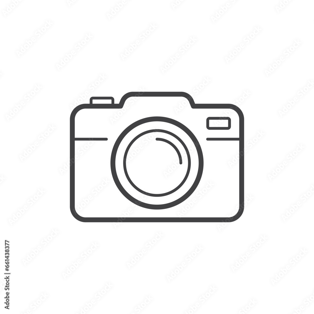 Camera icon in flat style. Photography vector illustration on isolated background. Photo sign business concept. Camera icon in flat style. Photography vector illustration on isolated background. Photo sign business concept.