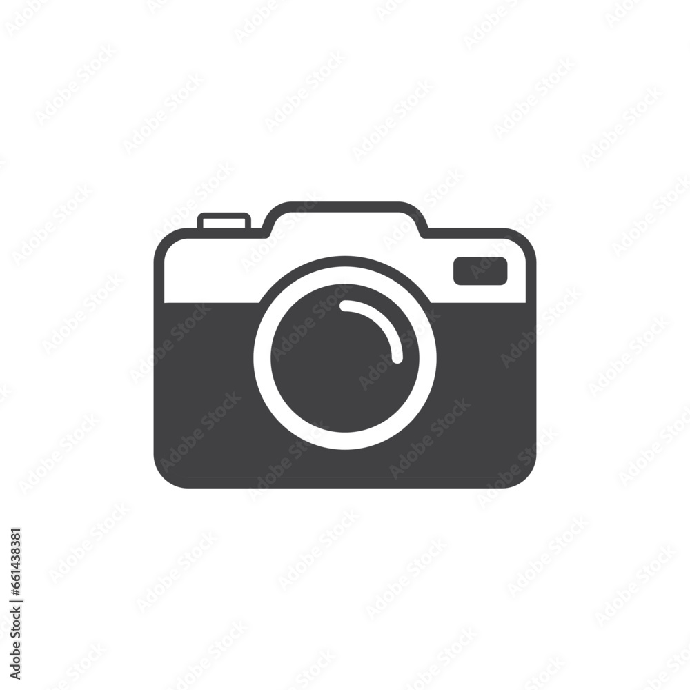 Camera icon in flat style. Photography vector illustration on isolated background. Photo sign business concept. Camera icon in flat style. Photography vector illustration on isolated background. Photo sign business concept.