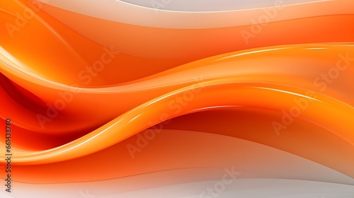 Orange Wavy Flow Background