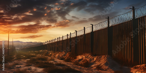 US border fence photo