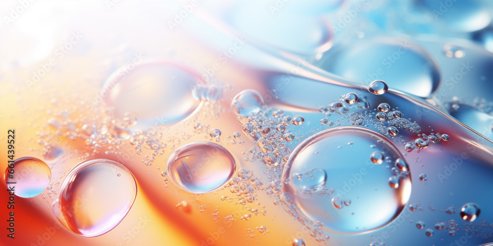 A Close-up of a clear liquid cosmetic product A Close-up of a clear liquid cosmetic product