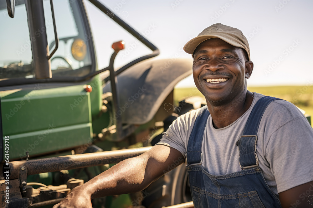 Portrait of a farmer in the field Portrait of a farmer in the field