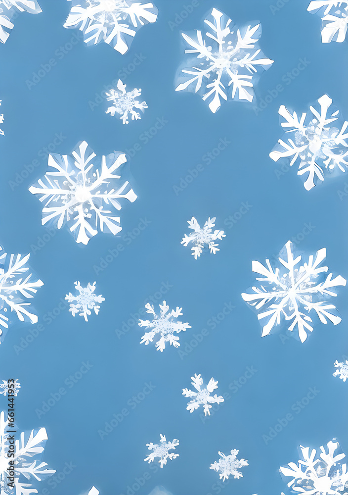 Snowflakes on painted watercolour neutral color palette. Snowflakes on painted watercolour neutral color palette.