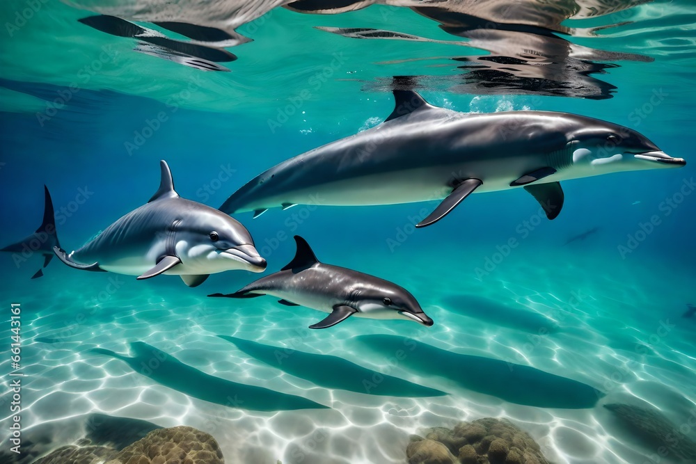 Obraz premium dolphins in the sea