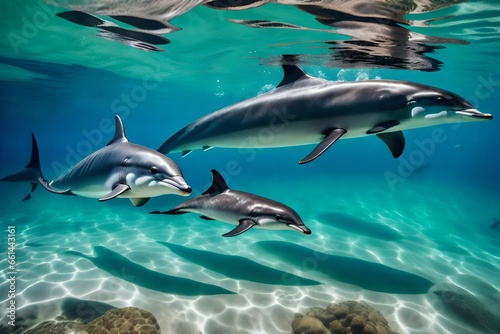 dolphins in the sea © Alisha