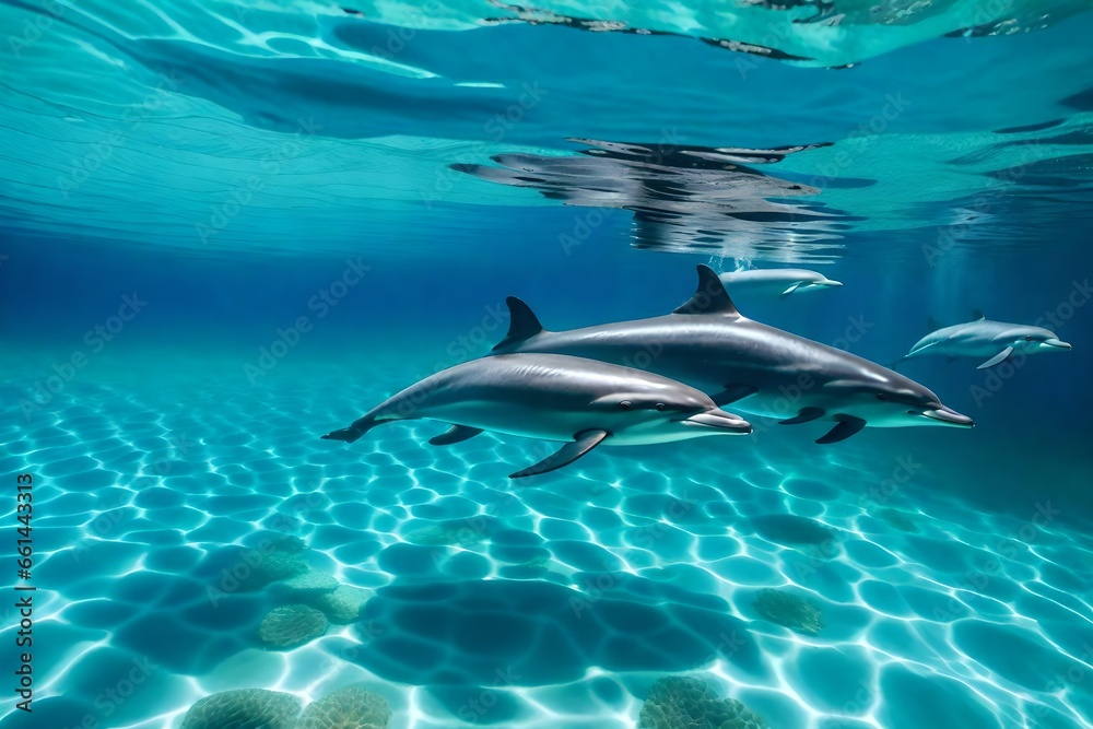 Obraz premium dolphins in the sea