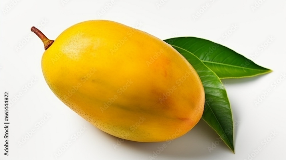 mango with leaves generated by AI
