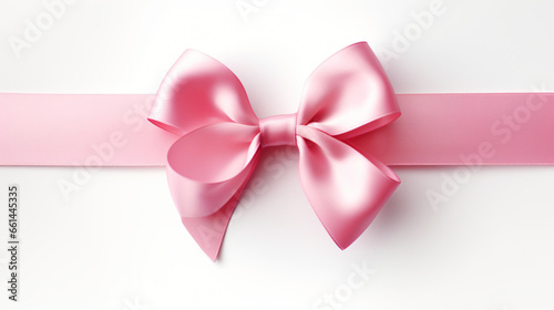 A large pink bow