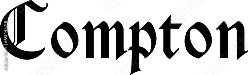 Compton SVG Cut File for Cricut and Silhouette, EPS ,Vector, PNG , JPEG, Zip Folder
