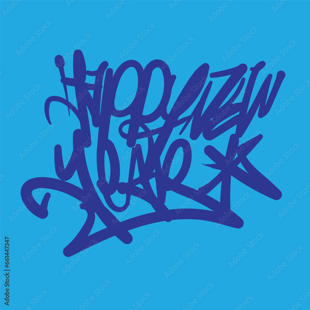 Obraz premium Happy New Year Graffiti Text 