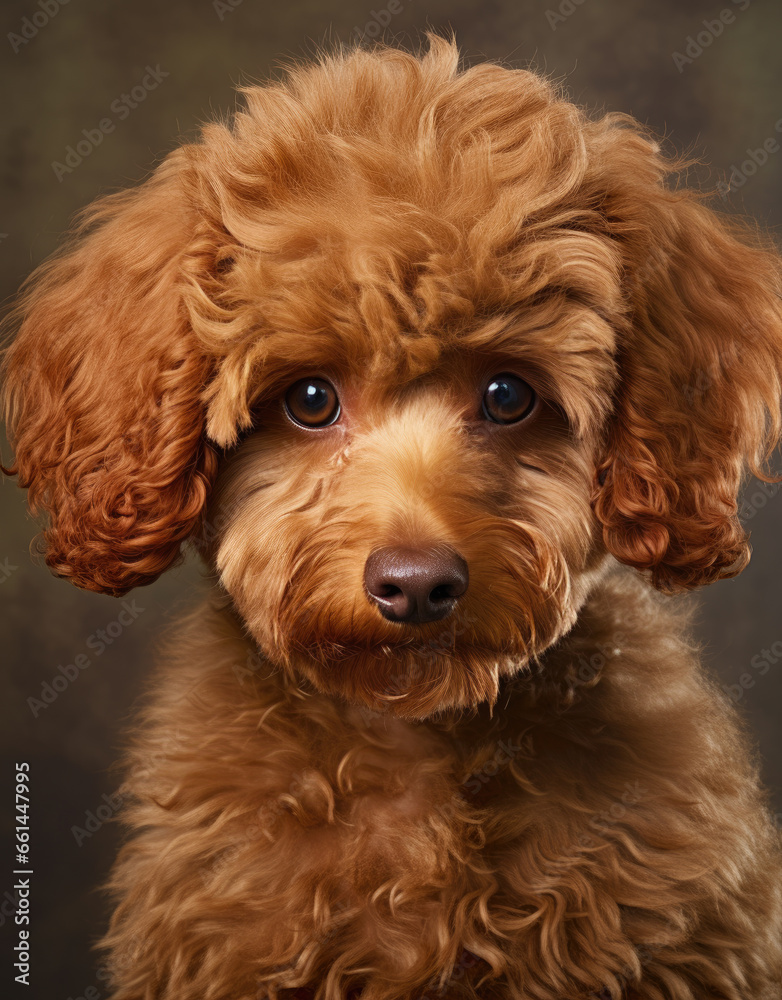 Portrait of a poodle Portrait of a poodle