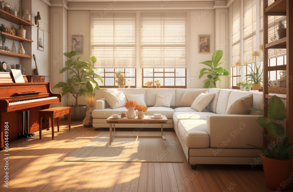 Modern and bright living room Modern and bright living room