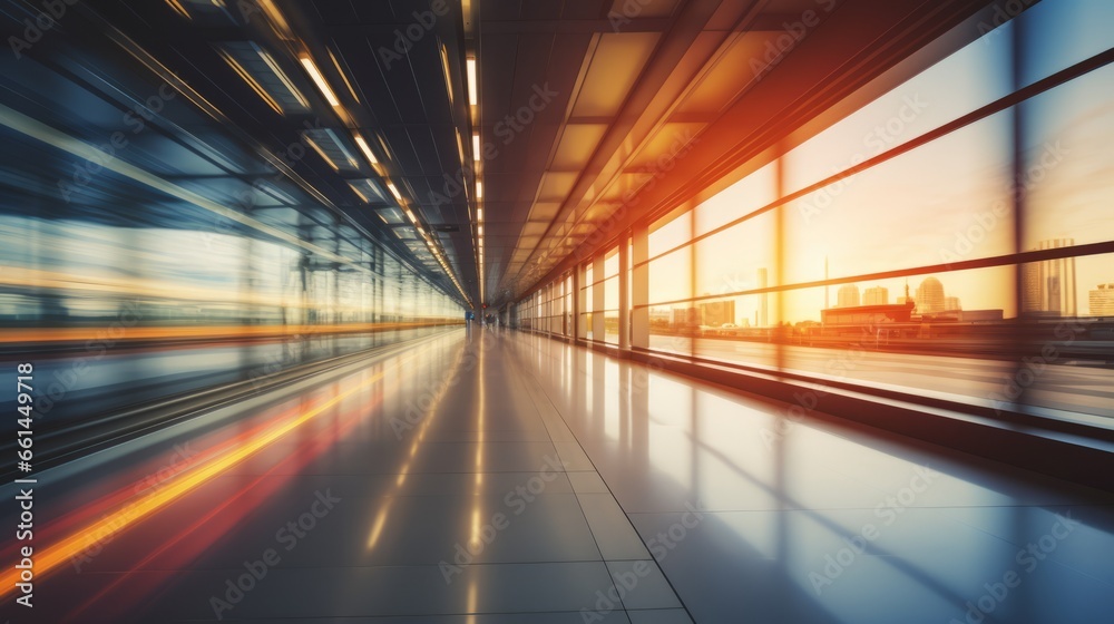 Fototapeta premium Family traveling - Airport