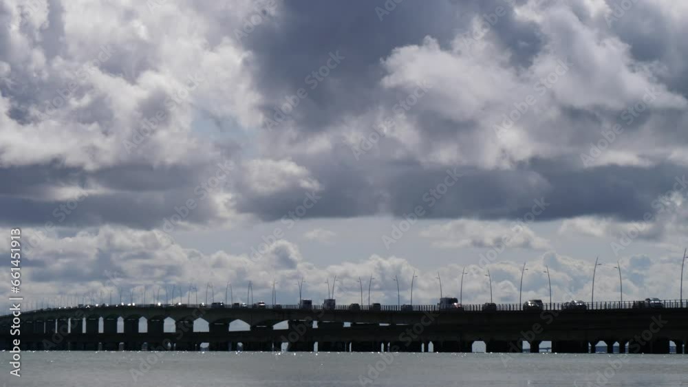 bridge of Oleron that connects France to the Island of Oleron bridge of Oleron that connects France to the Island of Oleron