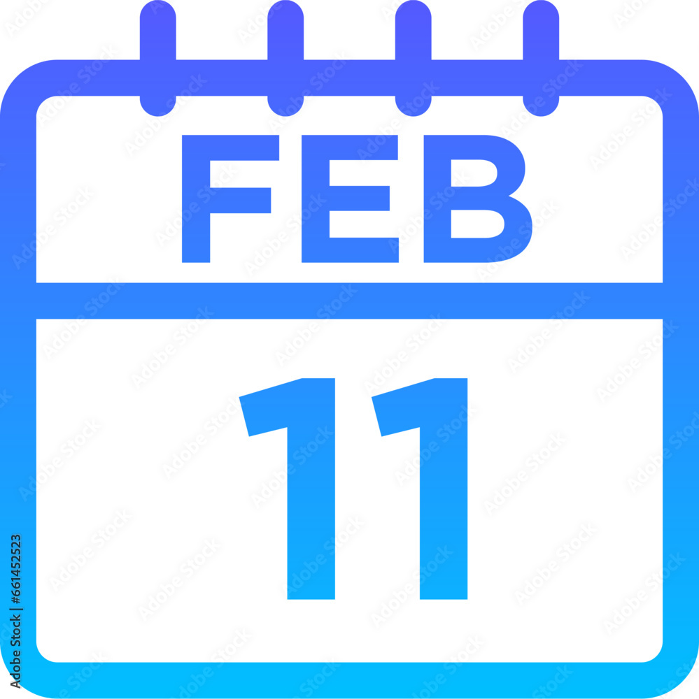 02-February - 11 Line Gradient Icon pictogram symbol visual illustration 02-February - 11 Line Gradient Icon pictogram symbol visual illustration