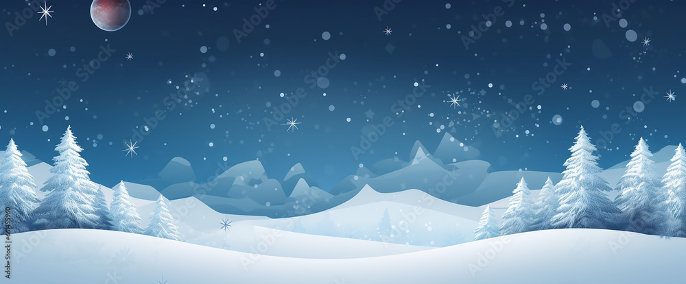 Fototapeta premium Abstract christmas background illustration, generative AI