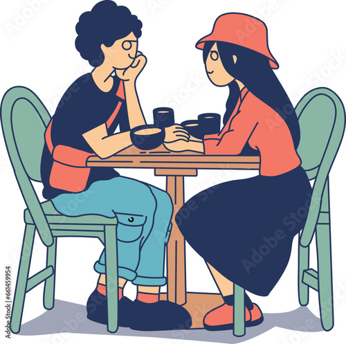 dating at the coffee place