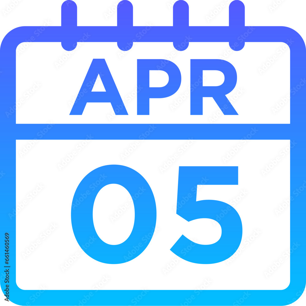 04-April - 05 Line Gradient Icon pictogram symbol visual illustration 04-April - 05 Line Gradient Icon pictogram symbol visual illustration