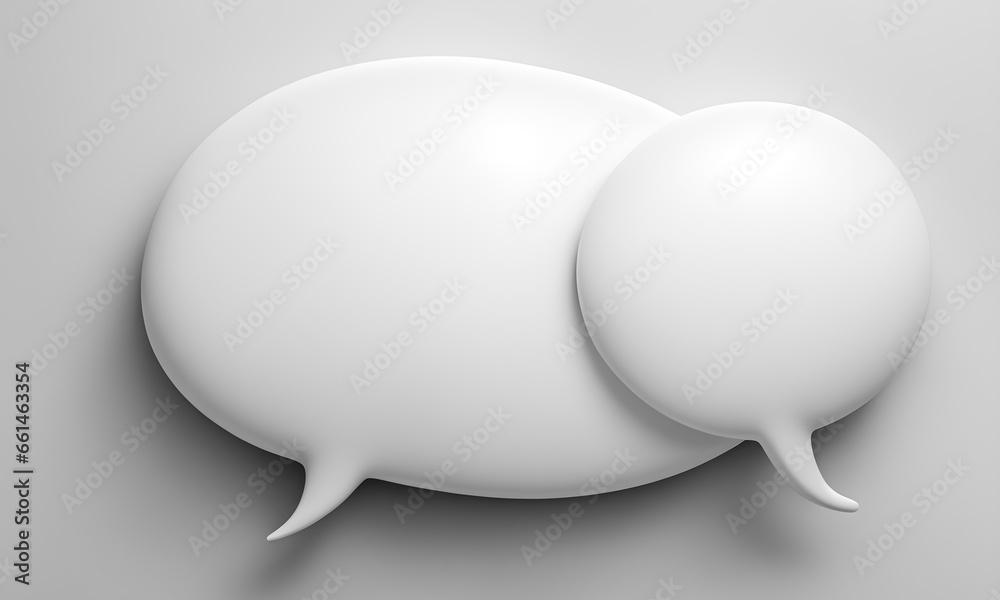 3d white speech bubble chat icon, social media chat message. comment, dialogue balloon. 3d white speech bubble chat icon, social media chat message. comment, dialogue balloon.
