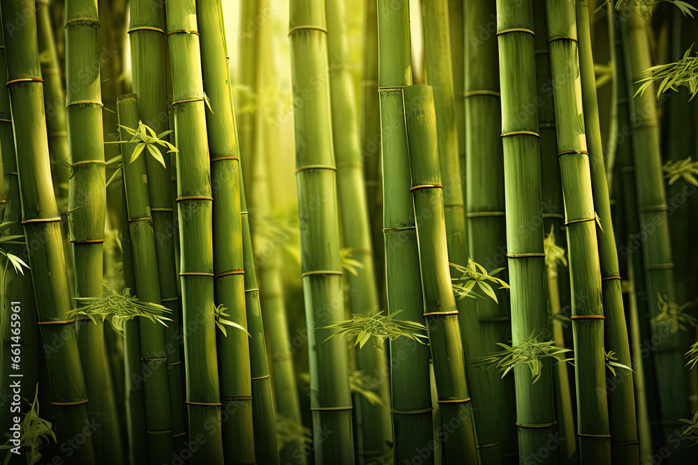 Chinese Bamboo Background Created with Generative AI Chinese Bamboo Background Created with Generative AI