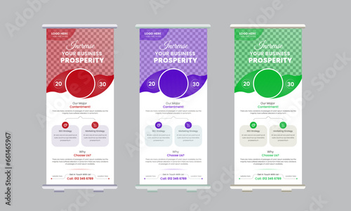 Modern Business Roll-Up Banner Design Template