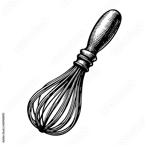 whisk vector sketch