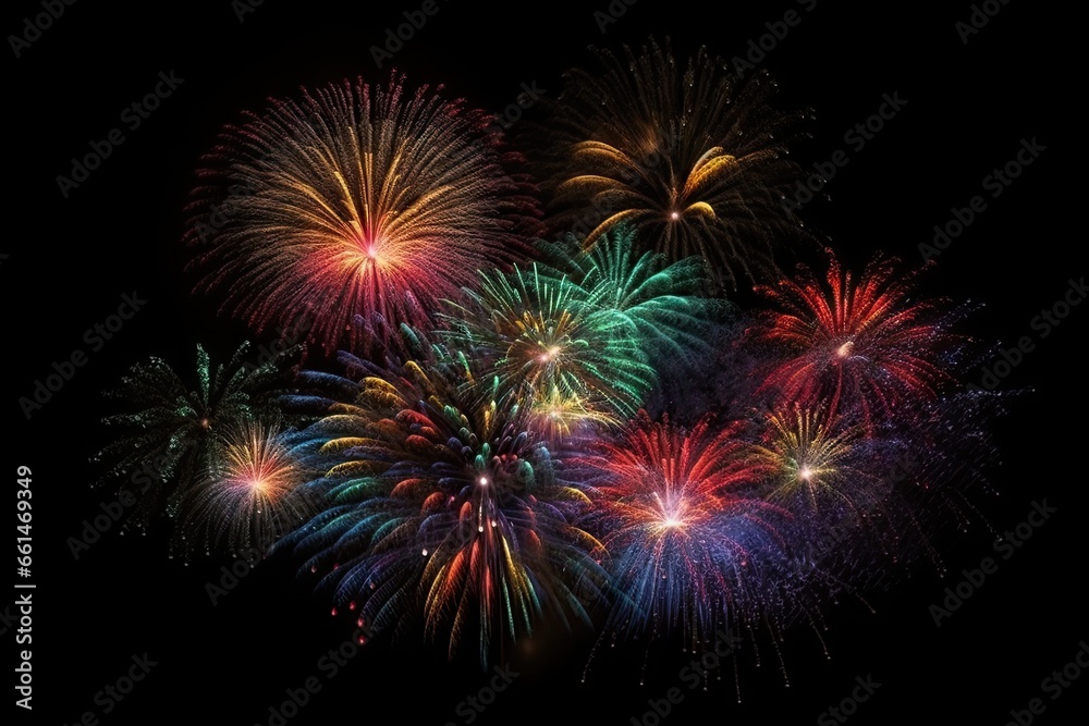 Festival of light. Mesmerizing night fireworks display. Celebrate in style. Colorful fireworks for every event. Explosive evening. Vibrant fireworks in night sky Festival of light. Mesmerizing night fireworks display. Celebrate in style. Colorful fireworks for every event. Explosive evening. Vibrant fireworks in night sky