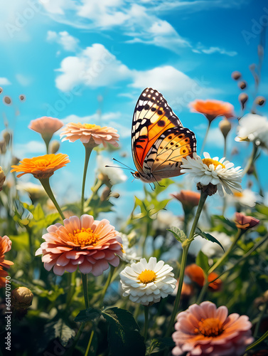 A Butterfly On A Flower © netsign