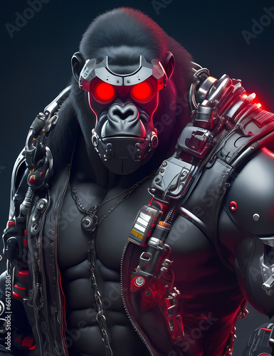 gorilla robot cyborg soldier