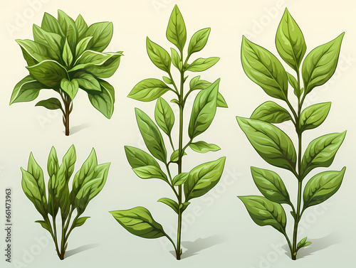 A Group Of Green Leaves