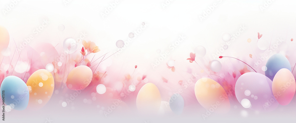 Abstract easter background illustration, generative AI
