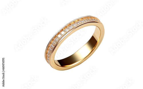 Radiant Ring A Shimmering Symbol of Love and Elegance Isolated on a Transparent Background PNG.