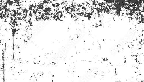 Wallpaper Mural Grunge black and white grunge texture template. Dark dirty dust overlay background. Vector illustration Torontodigital.ca