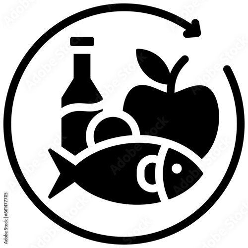 Perishable Goods Glyph Icon