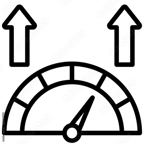 Higher Levels Performance Outline Icon
