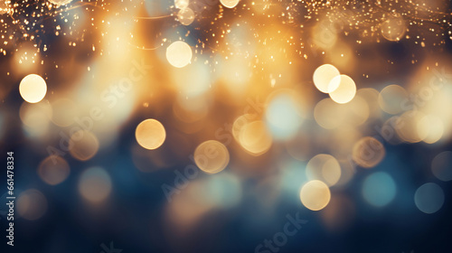 Abstract bokeh background of colorful glowing lights in soft focus in bright light
