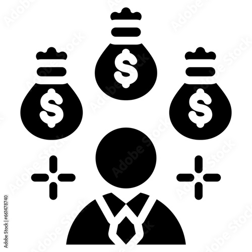 Monetary Incentives Glyph Icon