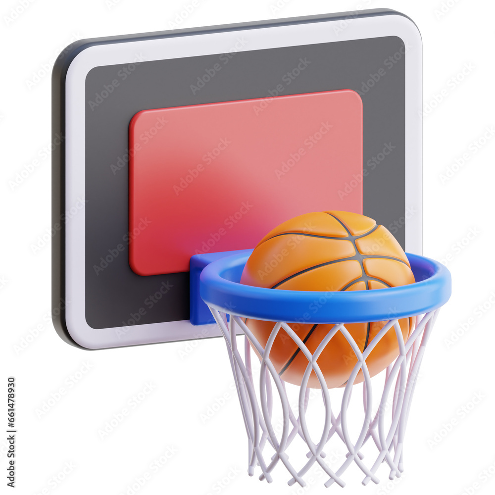 3D Basketball Illustration