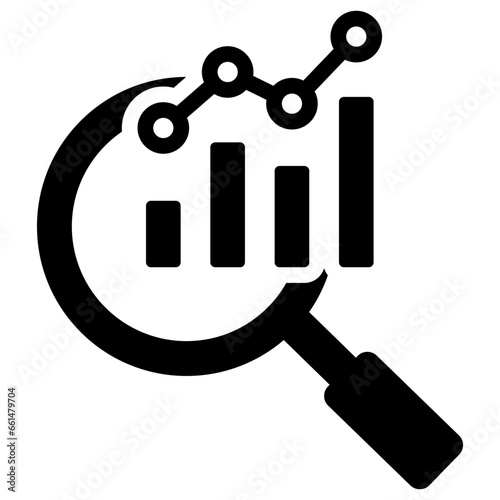 Market Research Glyph Icon