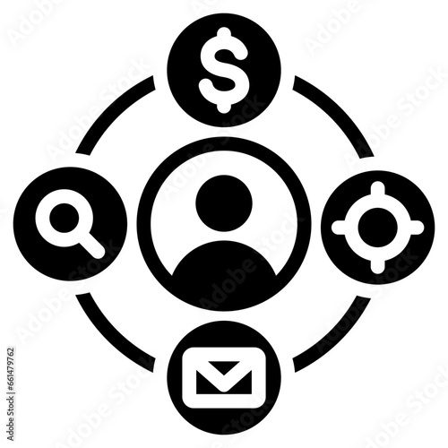 Buyer Personas Glyph Icon