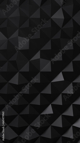 abstract pattern mobile wallpaper design, 3d render, black color
