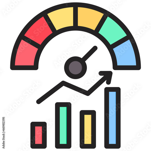 Kpi Outline Color Icon